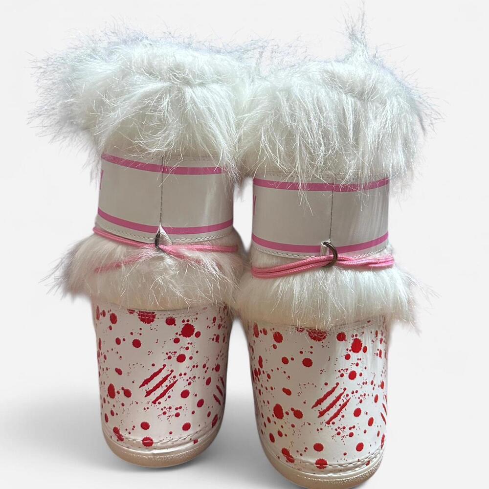 Gloomy Bear Women's White and Pink Boot - Picture 3 of 4